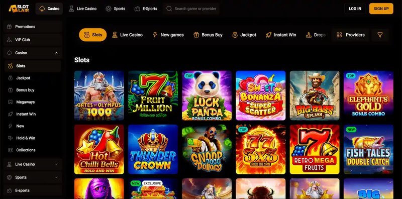 Experience the Thrill of Online Gaming at Slotlair Casino UK